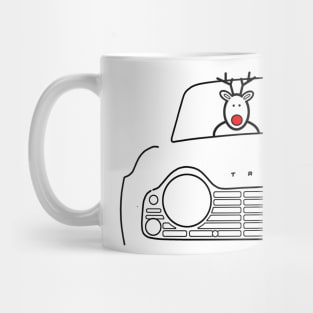 Triumph TR4 classic British sports car Christmas special edition Mug